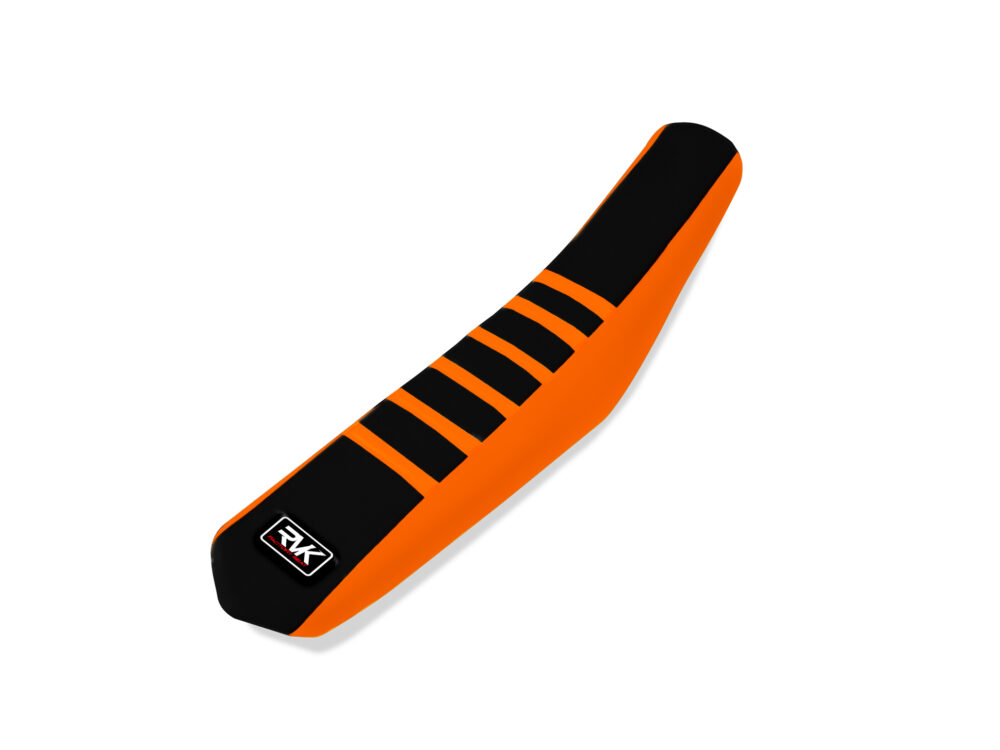 Housse de selle – Noir / Orange / Bandes Oranges