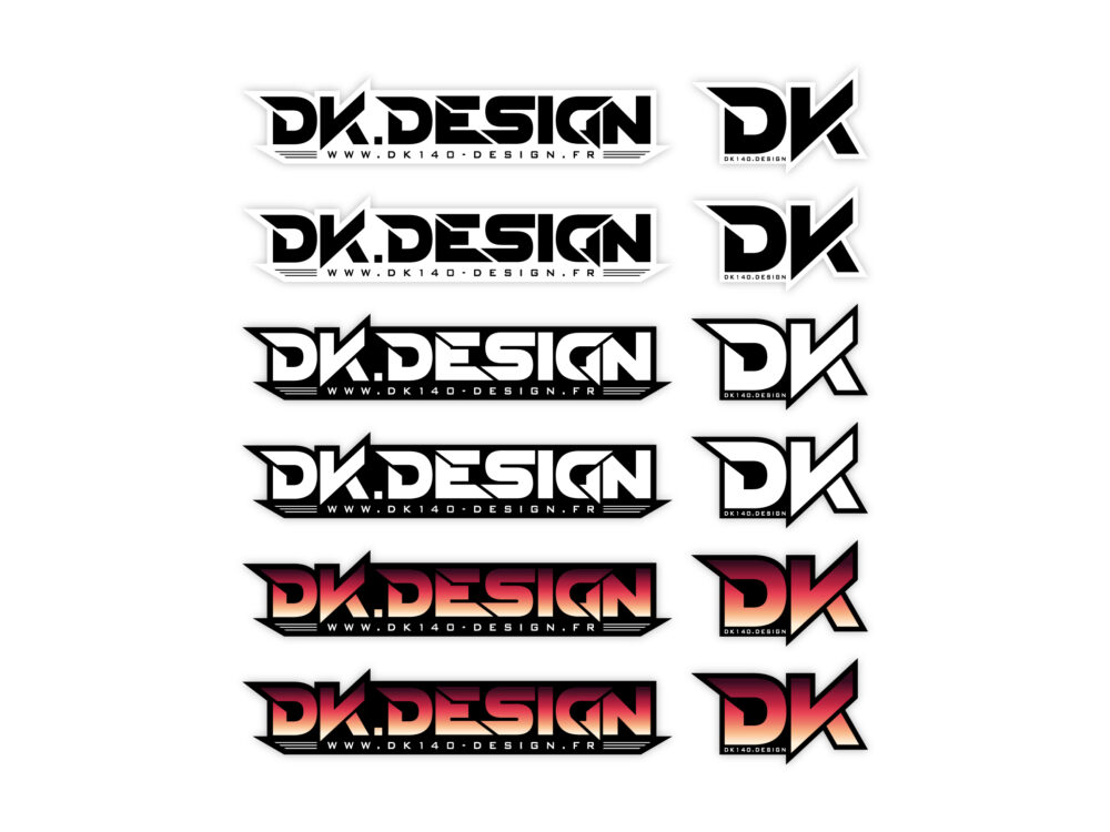 Lot de Stickers – DK140 Design